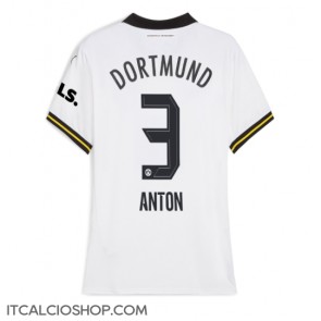 Borussia Dortmund Waldemar Anton #3 Terza Maglia Femmina 2024-25 Manica Corta